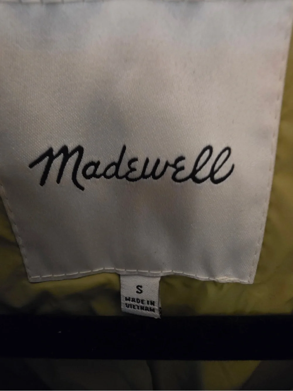 Madewell Quilted Hooded Puffer Rain Coat in Olive - Picture 2 of 6